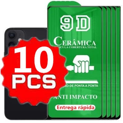 Kit 10 Película Cerâmica 9D 3D Samsung Gel Hidrogel Flexível M13 M14 M23 M21S M32 M33 M34 M52 M53 M54 M62