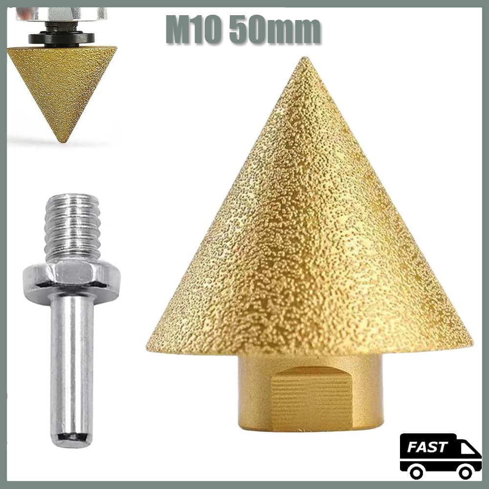 M10 50mm Perfurador cerâmico do furo do bocado de broca da telha de mármore do corte chanfrado do diamante