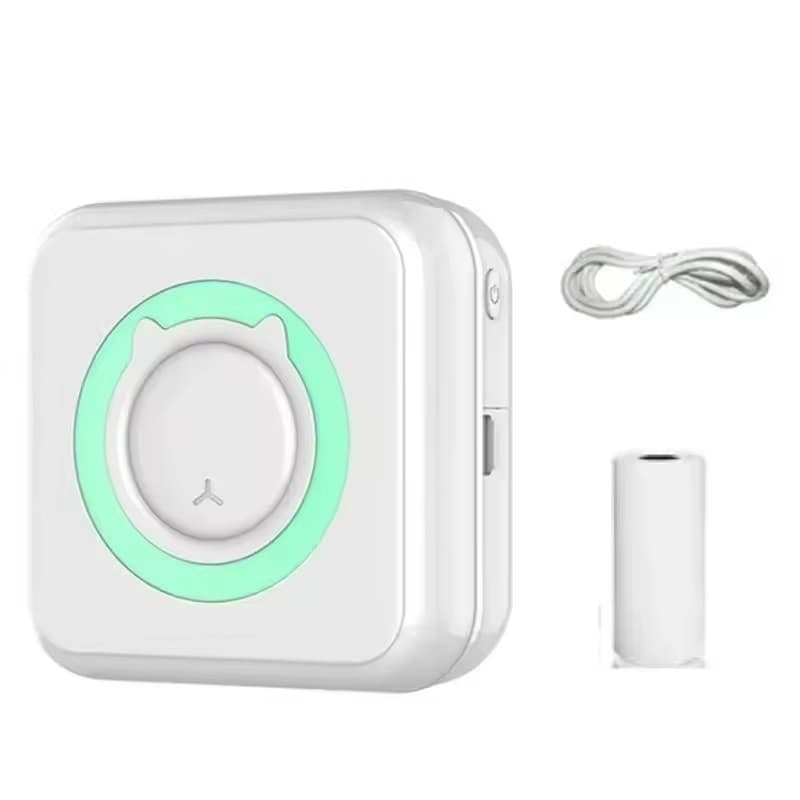 Mini Impressora Térmica Portátil Bluetooth Recarregável USB
