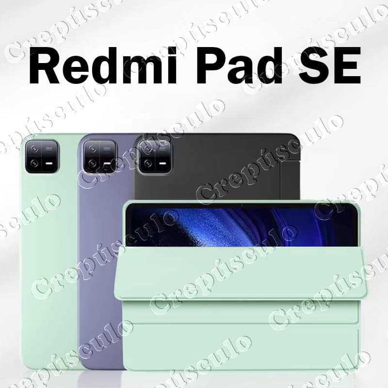 Capa para tablet silicone c/slot de canetas protetora magnética Para Redmi Pad SE 8.7 e 11 Polegadas