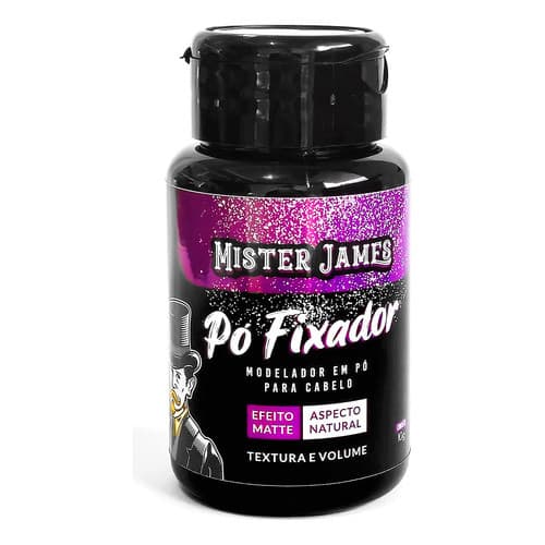 Pomada Modeladora Em Pó Efeito Matte Seco 10g Mister James