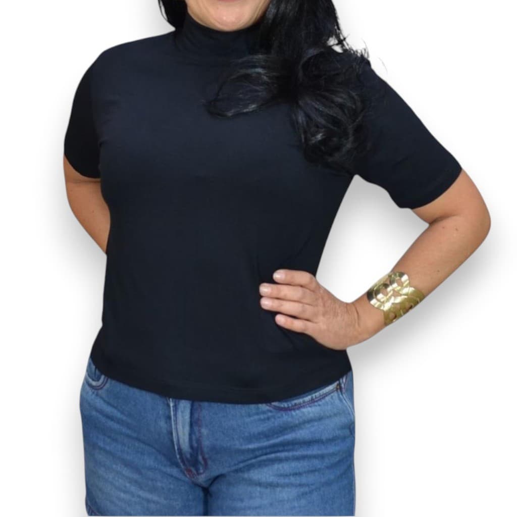 Kit 3 Blusas Gola Alta Feminina | Básicas Elegantes | Inverno Confortável | Vermelho Preto Cinza Oferta