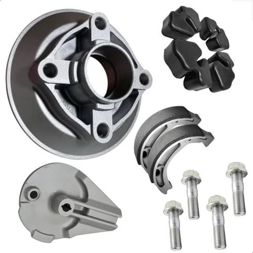 Espelho Traseiro E Flange 4 Coxins E Lonas Titan 150