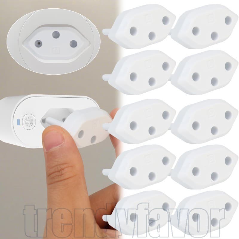 Capa Protetora De Tomada De Energia De 2 Furos De 5/20 Unidades-Protetor Anti-Choque Elétrico Infantil-Proteção De Plugu