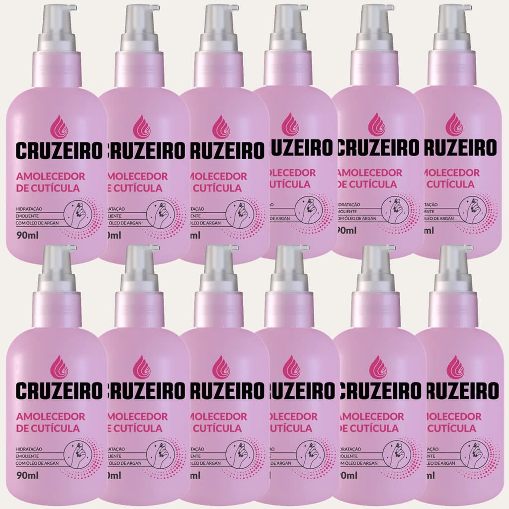 Kit 12 Unidades Amolecedor De Cutículas Hidratadas Cruzeiro Atacado