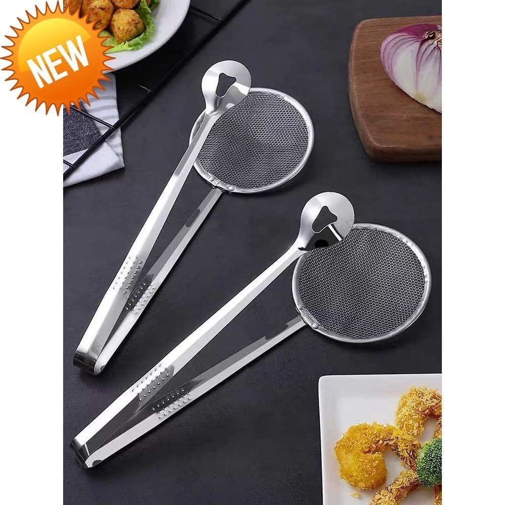 DE ESCUMADEIRA FRITURAS DE INOX COM PEGADOR/Escumadeira Para Fritura Com Pegador Em Inox Batata Frita