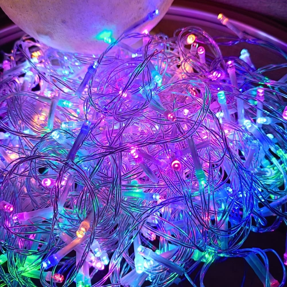 Pisca Pisca 100 LEDs Colorido 8 Funções 10Mts Decoração Natal