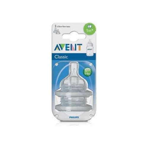 Kit 2un Bico De Mamadeira Reposição Bico Nº 2 Clássica Avent