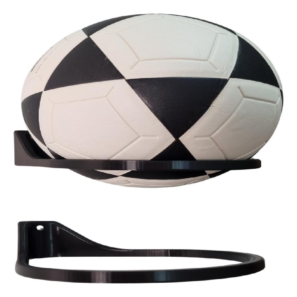 Suporte De Parede Bola Futebol Basquete Vôlei Preto