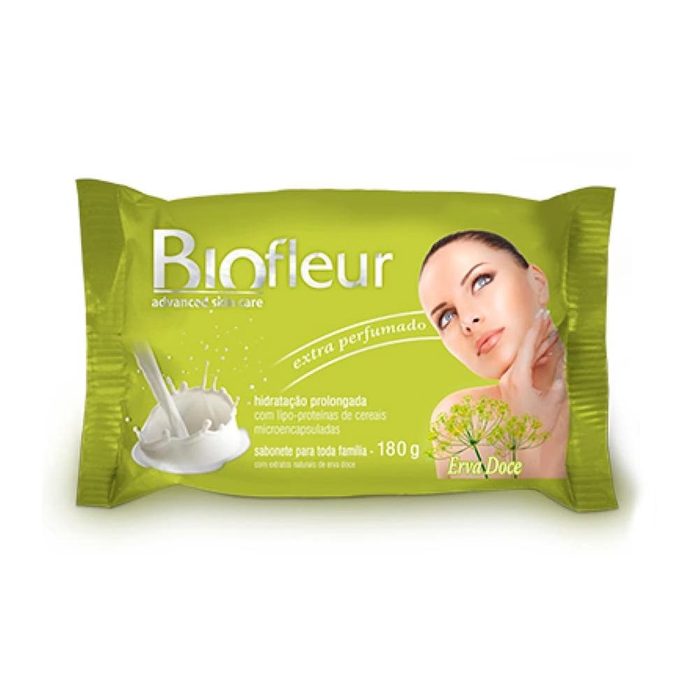 Kit C/ 2 Sabonete Biofleur Advanced Skin Care Erva Doce 180g