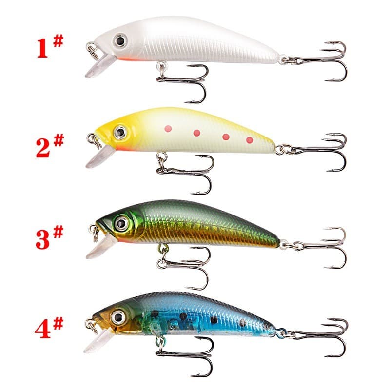1 UNI Iscas Artificial Minnow De Pesca Com Anzol 8g 7,6cm Fundo