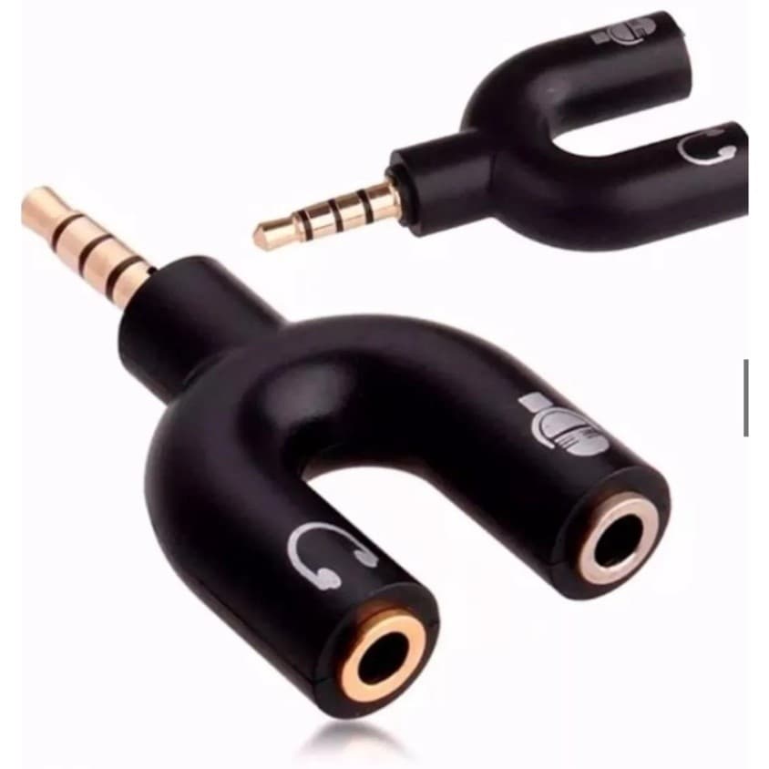 adaptador para fone headset microfone lapela p2 x p3 áudio ITA-10