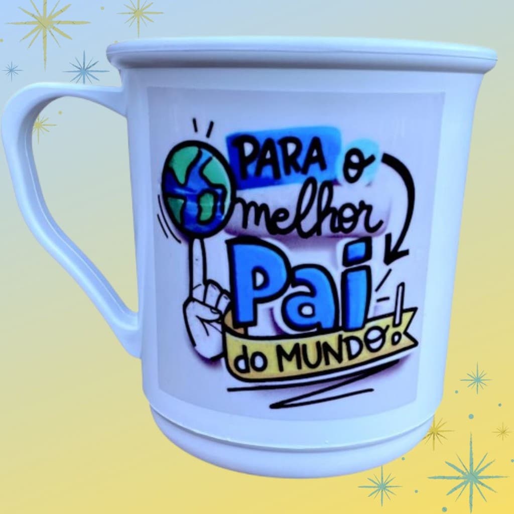 Para melhor pai do mundo 20un caneca decorada resistente feliz dia do pais escola igreja comemoração