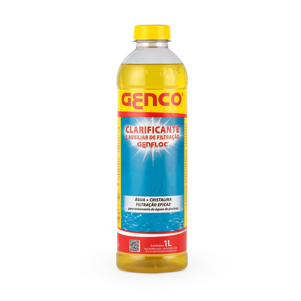Clarificante Genco Genfloc 1L Auxiliar Filtragem Clarificação Piscinas
