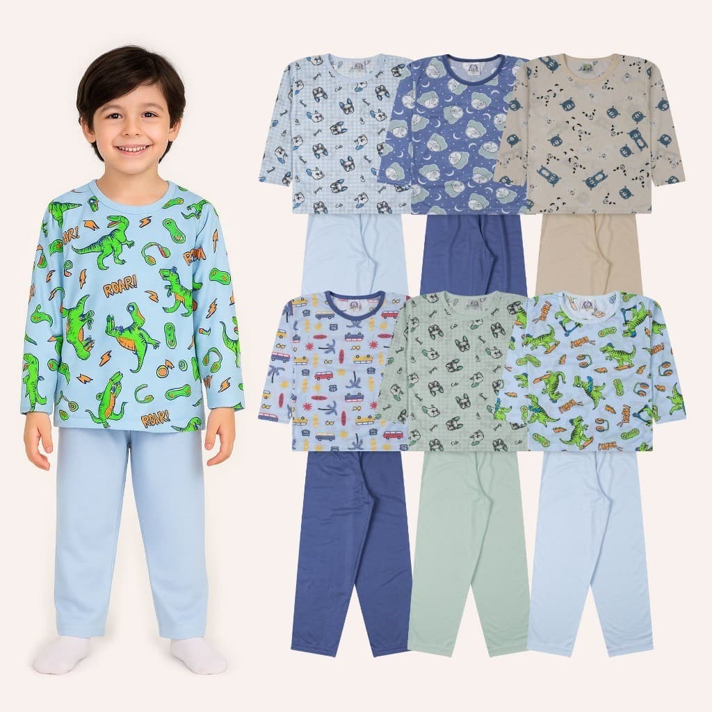 Conjunto de Pijama Estampado Infantil Masculino