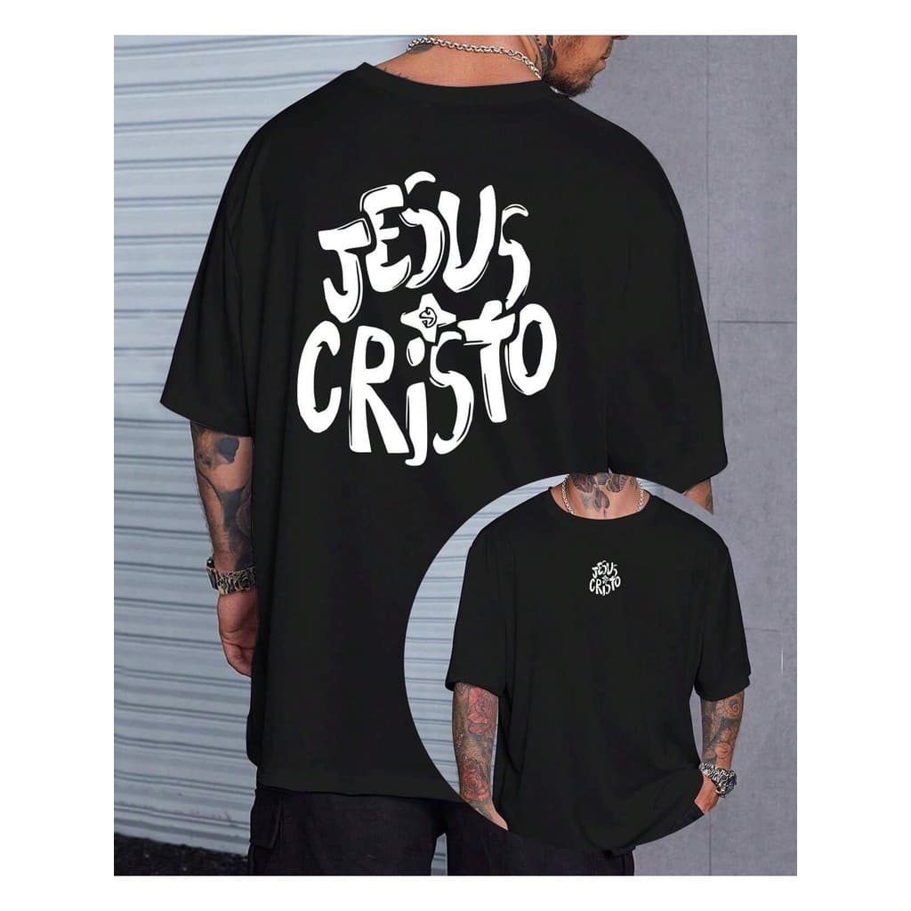 Camiseta Básica Style Religiosa Jesus Cristo Fé Oração Igreja Deus