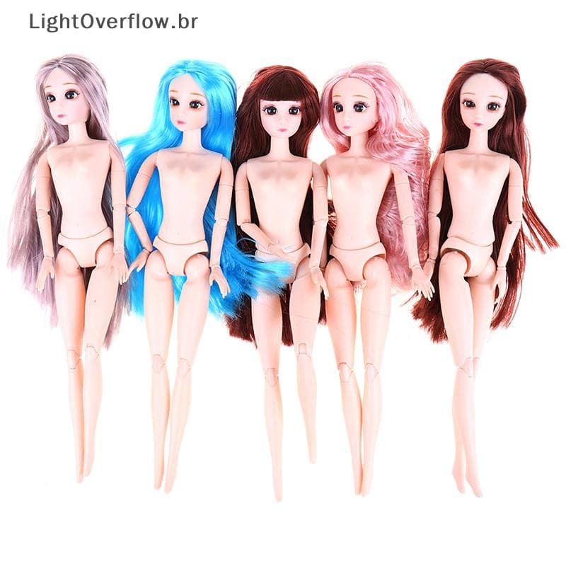 [LightOverflow] Boneca De 30 Cm Linda Princesa Bonecas Cabelo DIY [BR]