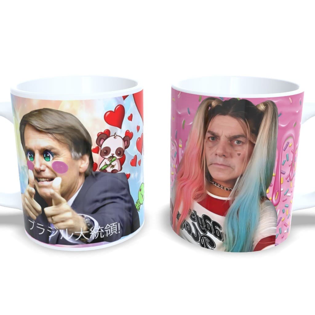 Caneca Personalizada Bolsonaro Meme Kawaii Exclusiva Presente