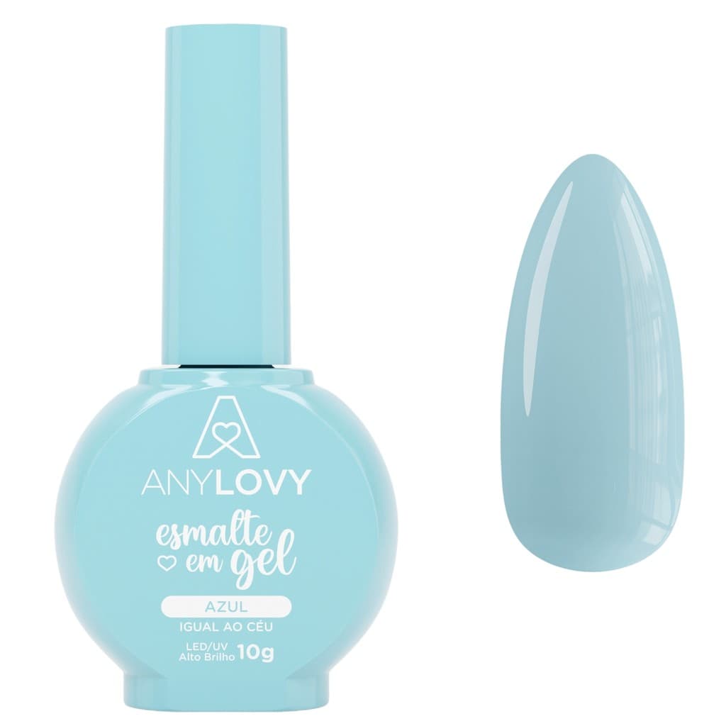 ESMALTE GEL AZUL IGUAL AO CEU  ANYLOVY 10G