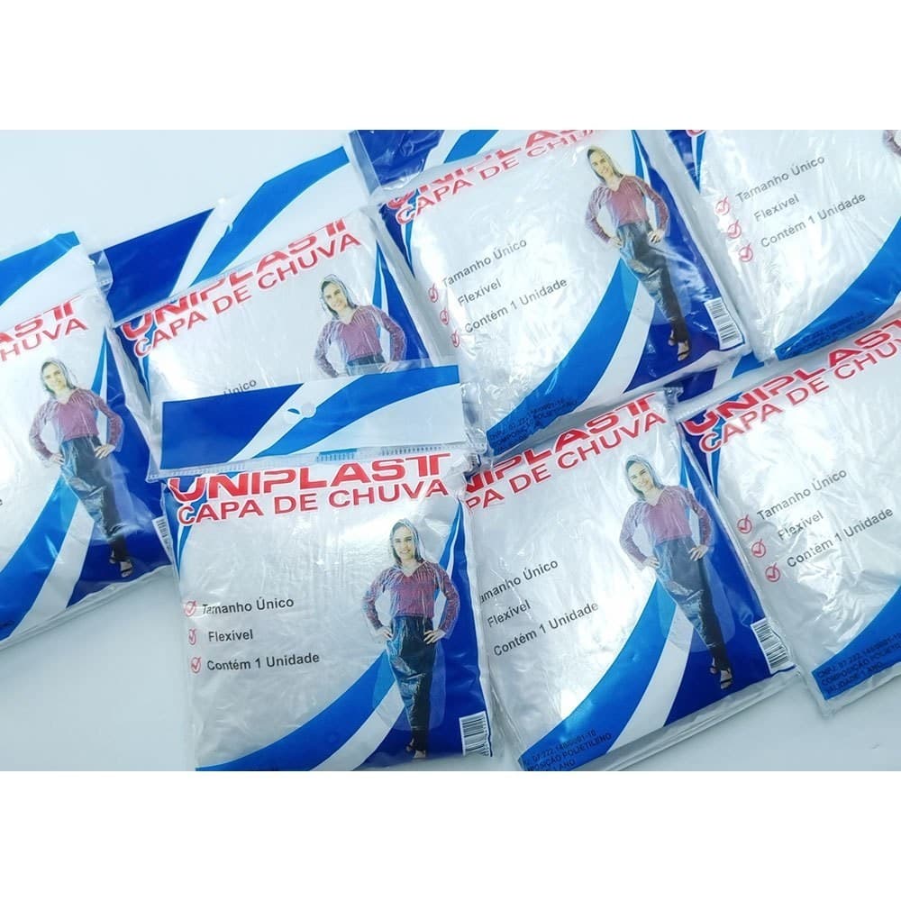 5 Capas de Chuva Descartável Adulto ENVIO 24H