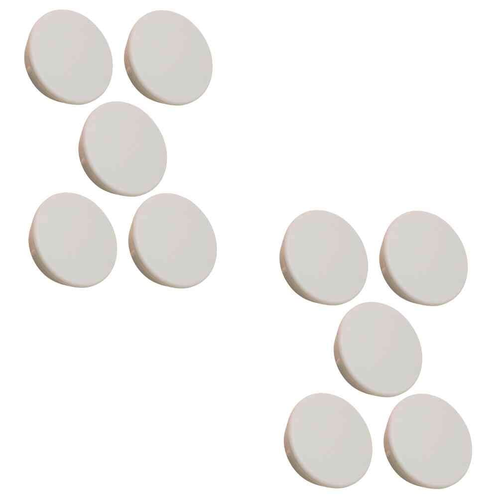 Ponteira Interna Branca para Tubo Redondo 2 Polegadas – Kit com 10 unidades