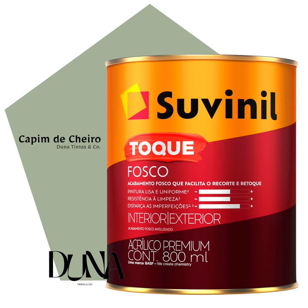 Tinta Suvinil Toque Fosco Premium Capim de Cheiro 800ml