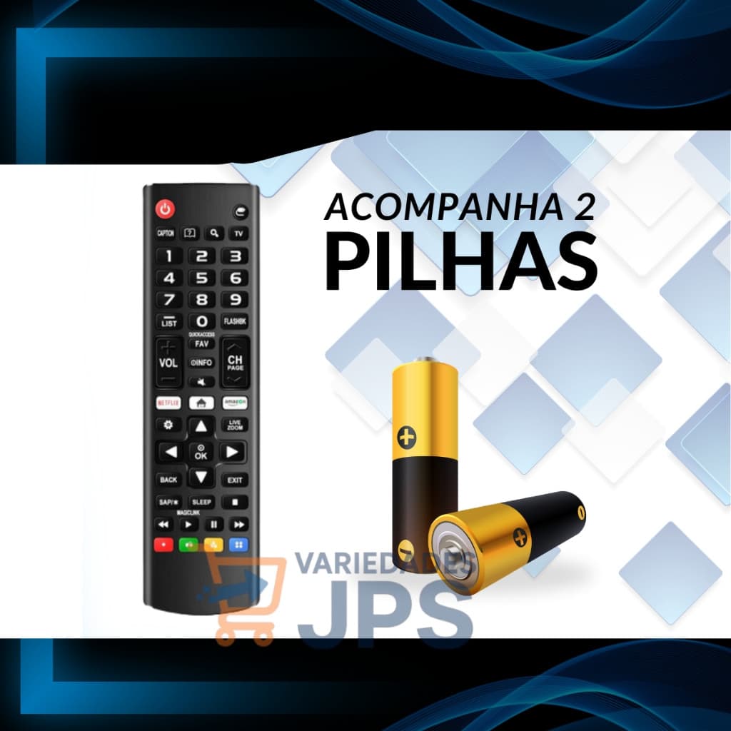Controle Remoto Compatível Smart Tv LG 32/43/49/50/55/65 Universal Controle Lg Smart 4k Remoto