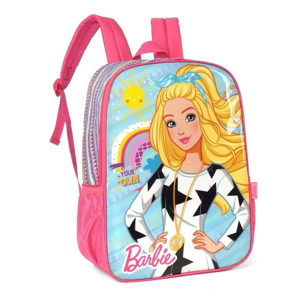 Mochila Escolar Infantil Costas Barbie Luxcel