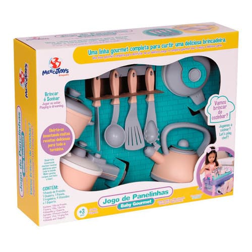 Brinquedo Panelinhas Jogo 8 Peças Cozinha Infantil Presente Criança