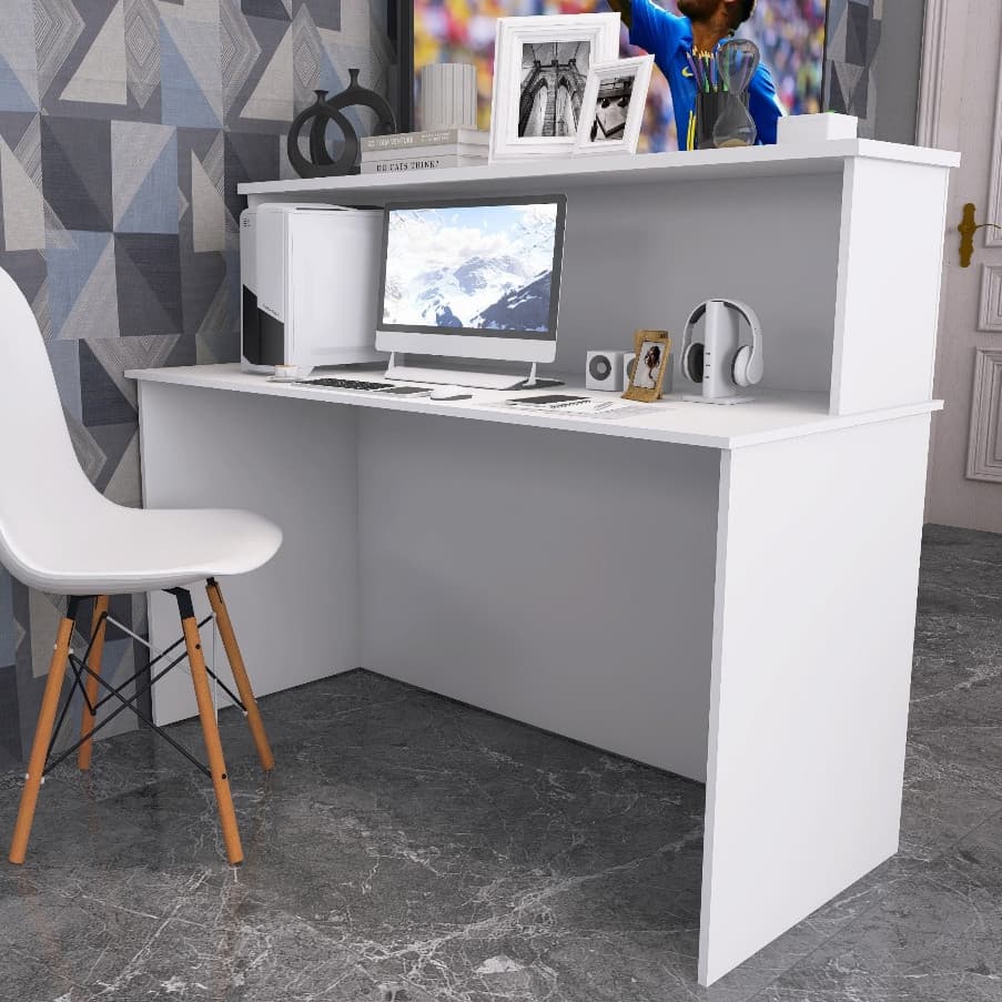 Balcão Compacto para Recepção em Escritório, Clínica e Salão de Beleza