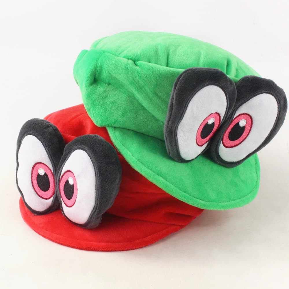 27cm Japan Game Super Mario Odyssey Cappy Boné De Basebol Cosplay Flat Casual Viagem Ao Ar Livre Chapéu Anime Para Crian