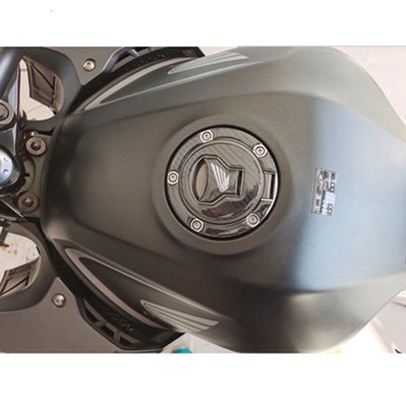 Adesivo de Fibra de Carbono para Tampa de Tanque Compatível com Honda CB500X CBR500R CB500F Moto Modificada