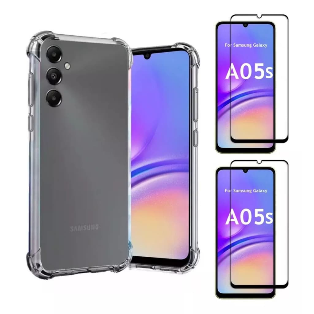 Capa Case Capinha Para Galaxy A05s + Kit 2 Película 3D Vidro Temperado