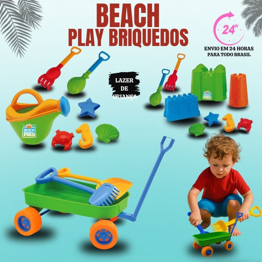 Conjunto De Brinquedos De Praia Com Moldes De Areia E Veículos De Engenharia Presente De Verão