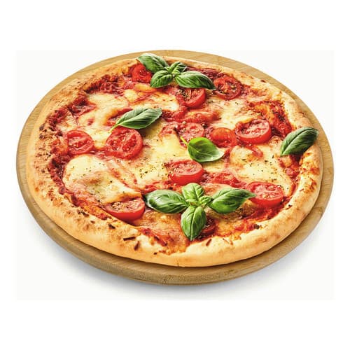 Tábua de Bambu Redonda Giratória para Pizza Queijo Churrasco Petiscos BAM2864 Euro Home