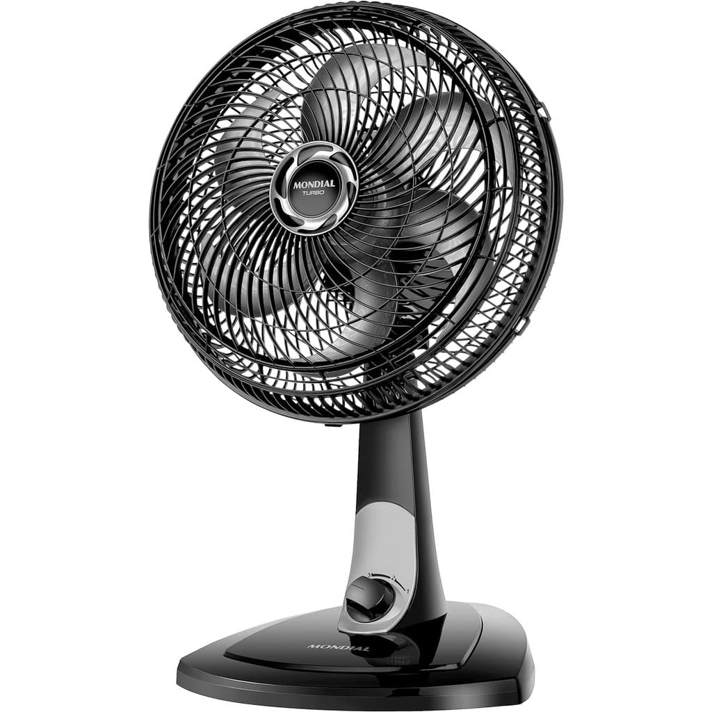 Ventilador Mondial Turbo VT-30-NB 30 cm – 127V, Alta Potência e Melhor Circulação de Ar