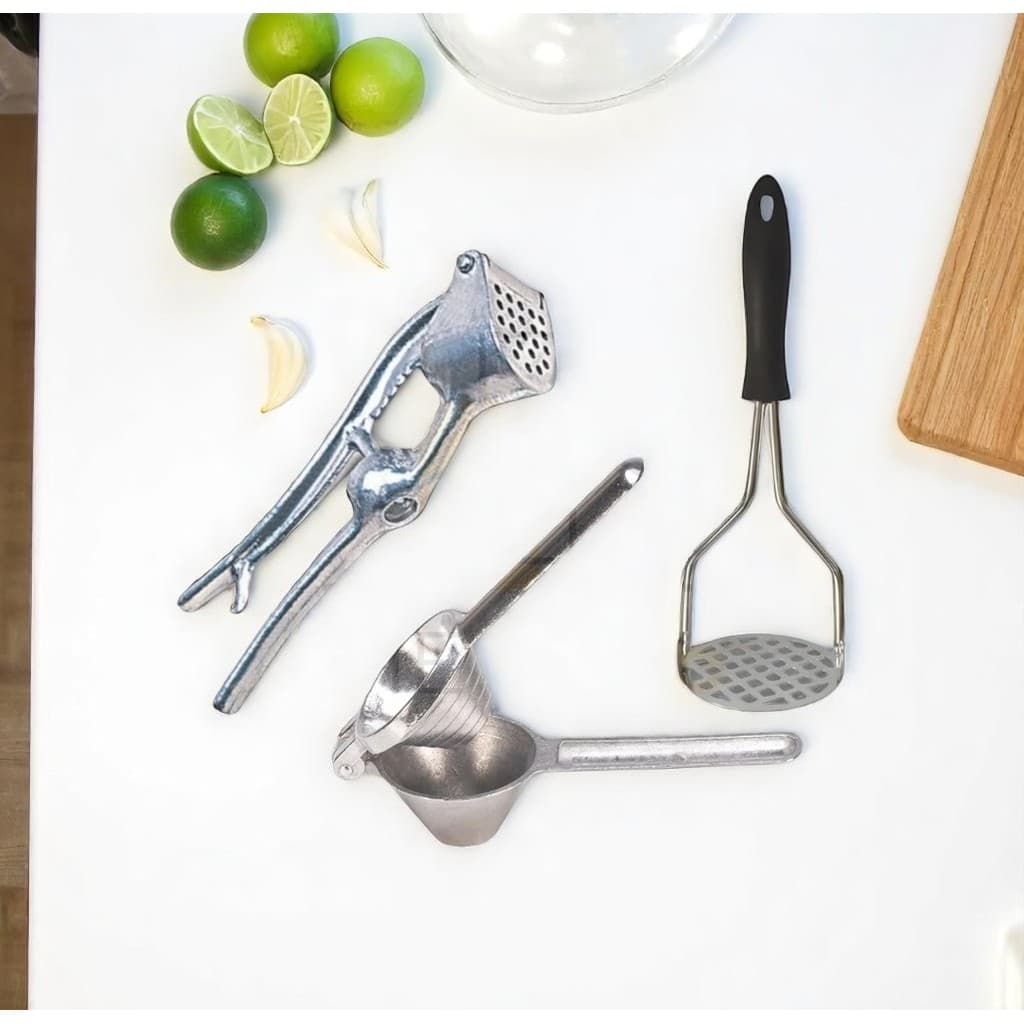 Kit Alho, Batata e Limão Espremedores para Cozinha