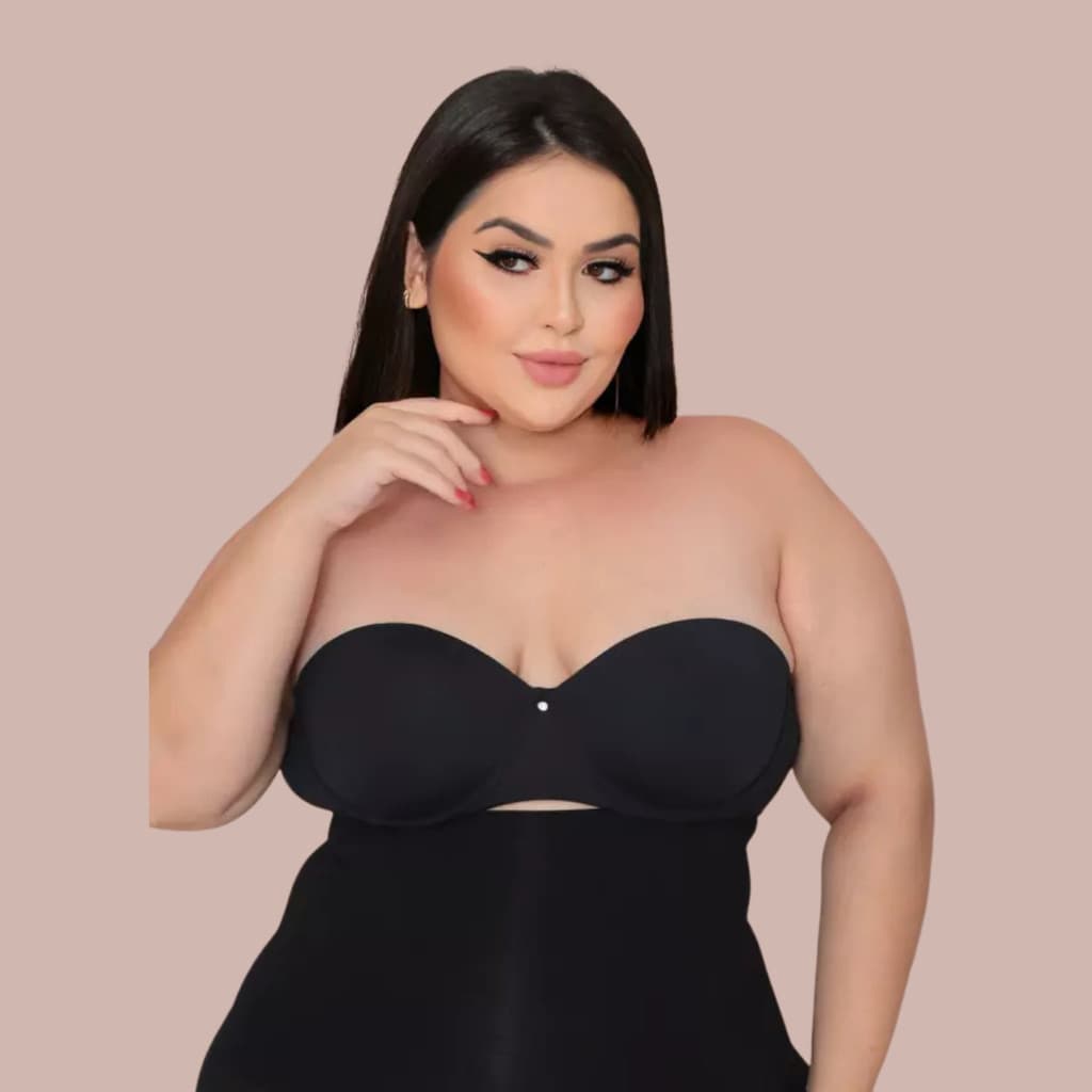 Sutiã Plus Size Tomara Que Caia Alça Removível Feminino Conforto Sustentação Moda Intima Uso Diário