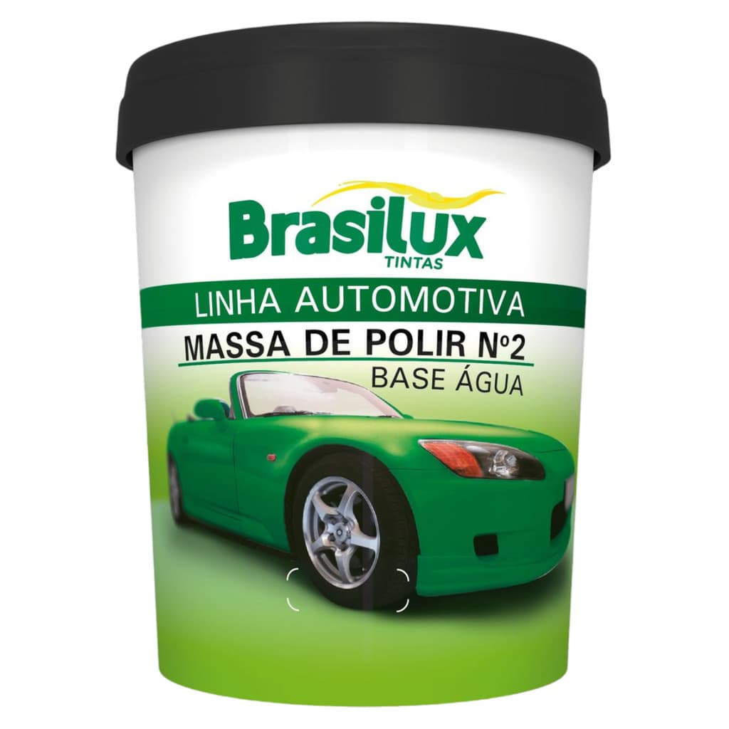 Massa Polir N2 Base Água Automotivo 1kg Pintura Brasilux