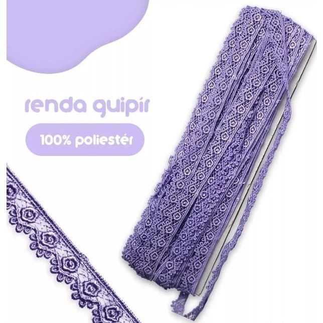 Renda Guipir CHL-653 – 1,5cm | Rolo com 13,7 Metros