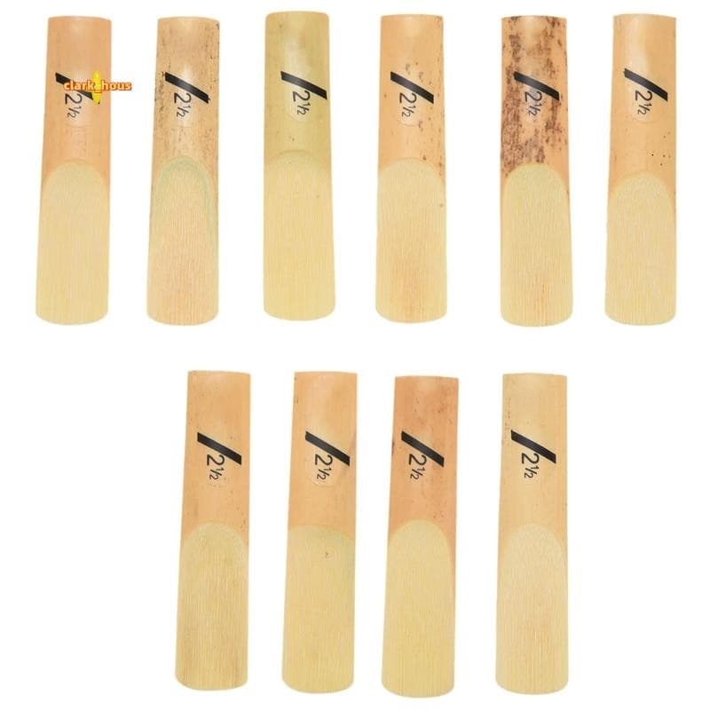 10 Pçs Alto Saxofone Sax Palhetas Clássico Para 2.5 Força 2 1/2 Música Presente De Natal Instrumentos Musicais