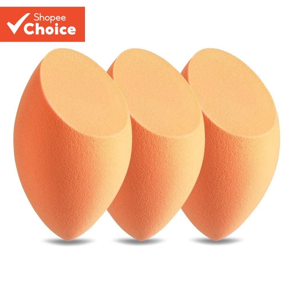 Esponja Cosmética De Corte Oblíquo , 3 Peças , Conjunto Profissional De Mistura De Maquiagem De Base Seca E Úmida