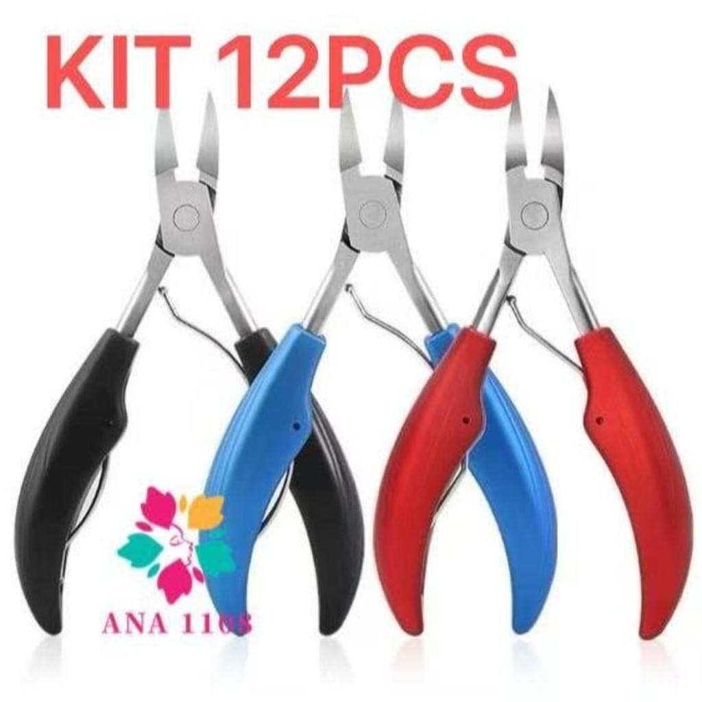 ANA1108 KIT 12 PCS Grande Alicate cortador de unhas Aço