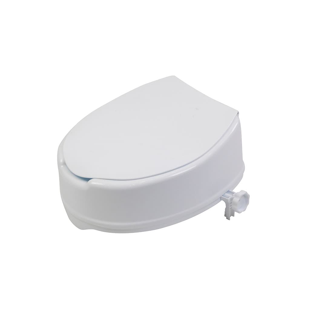 Assento Sanitário Elevado com Tampa e Trava 7,5cm, 10cm ou 13cm