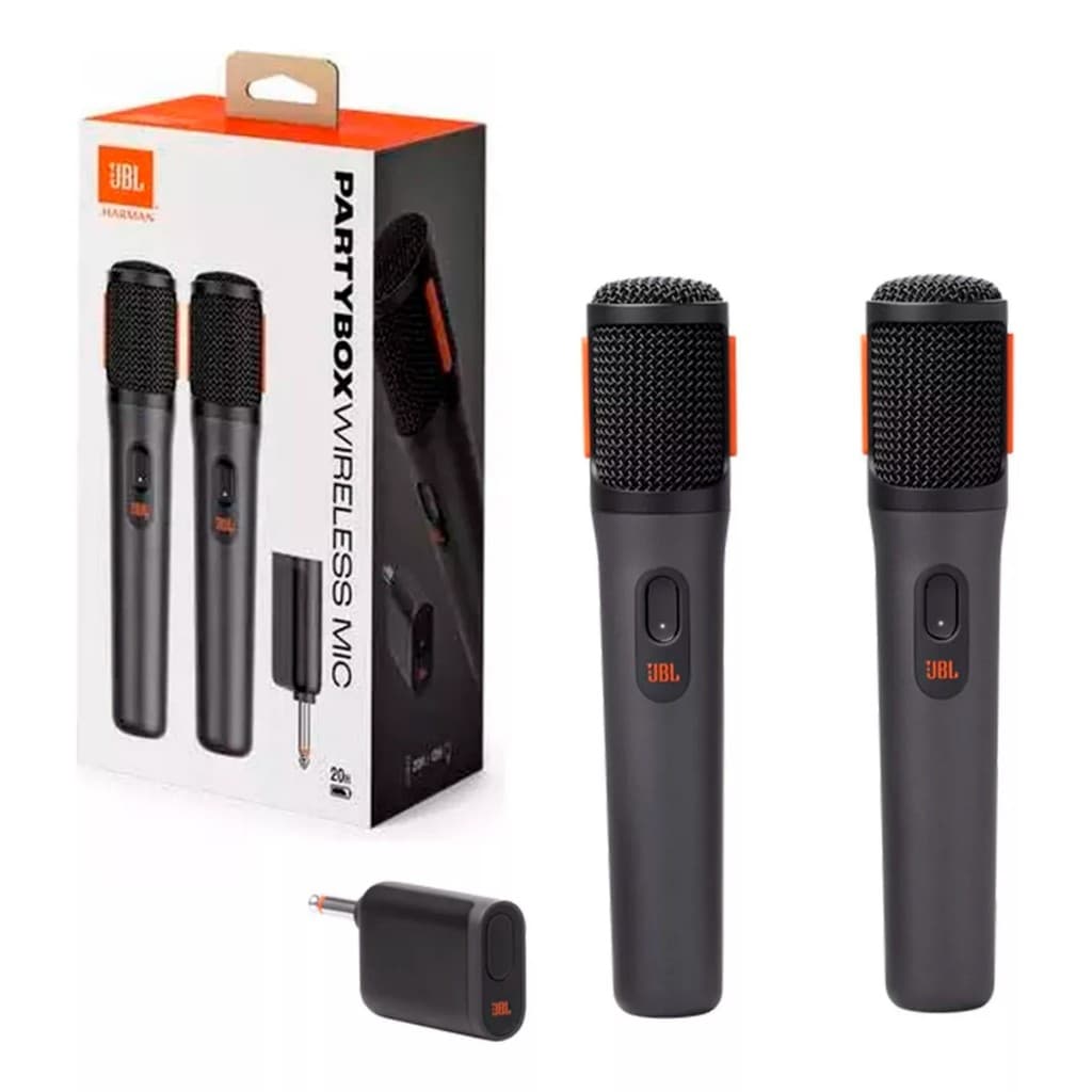 Microfones Sem Fio JBL Micbr2 Wireless Recarregável Partybox 2,4 Ghz  LACRADO GARANTIA Nota Fiscal