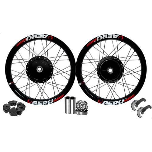 Par Roda Aro Viper Aero Preto Titan Fan 150 Ks Rol+ Esp+ Lon