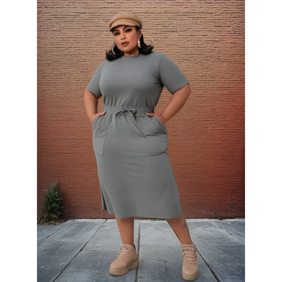 Conjunto Feminino Saia Blusa Moletinho  Plus Size