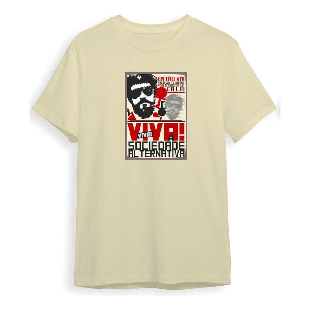 Camiseta Raul Seixas Viva Sociedade Alternativa Rock Brasil