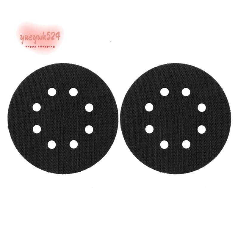 2 Pces 5 Polegada (125Mm) Almofada De Interface De Esponja Macia De 8 Furos Para Lixar Almofadas E Discos De Lixa De Gan