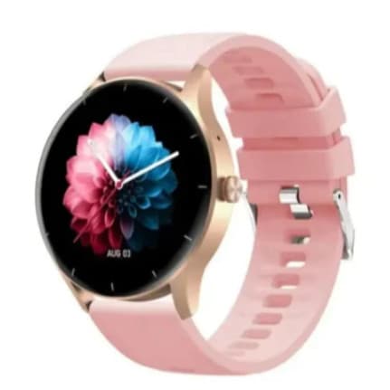 Promoção Smartwatch Peje Redondo Zw02 Rosa (Prova De Água IP68 2METRO)